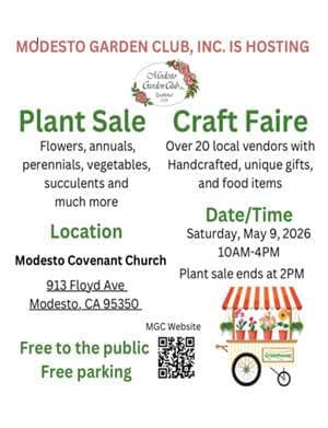 Modesto Garden Club Plant Sale & Craft Faire