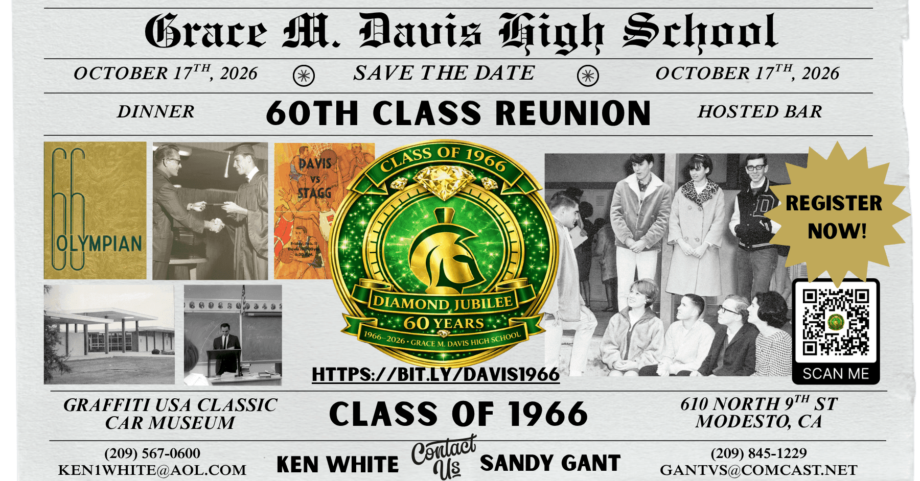 60th Class Reunion – Grace M. Davis High School