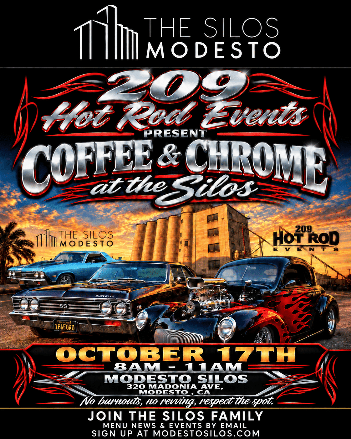 Coffee & Chrome at the Silos